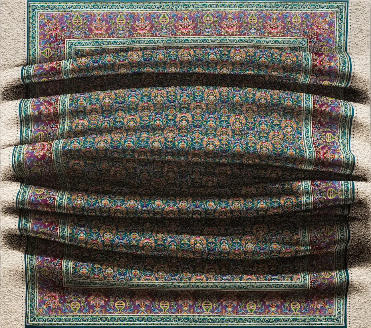 Ornamental rug paintings by Antonio Santin