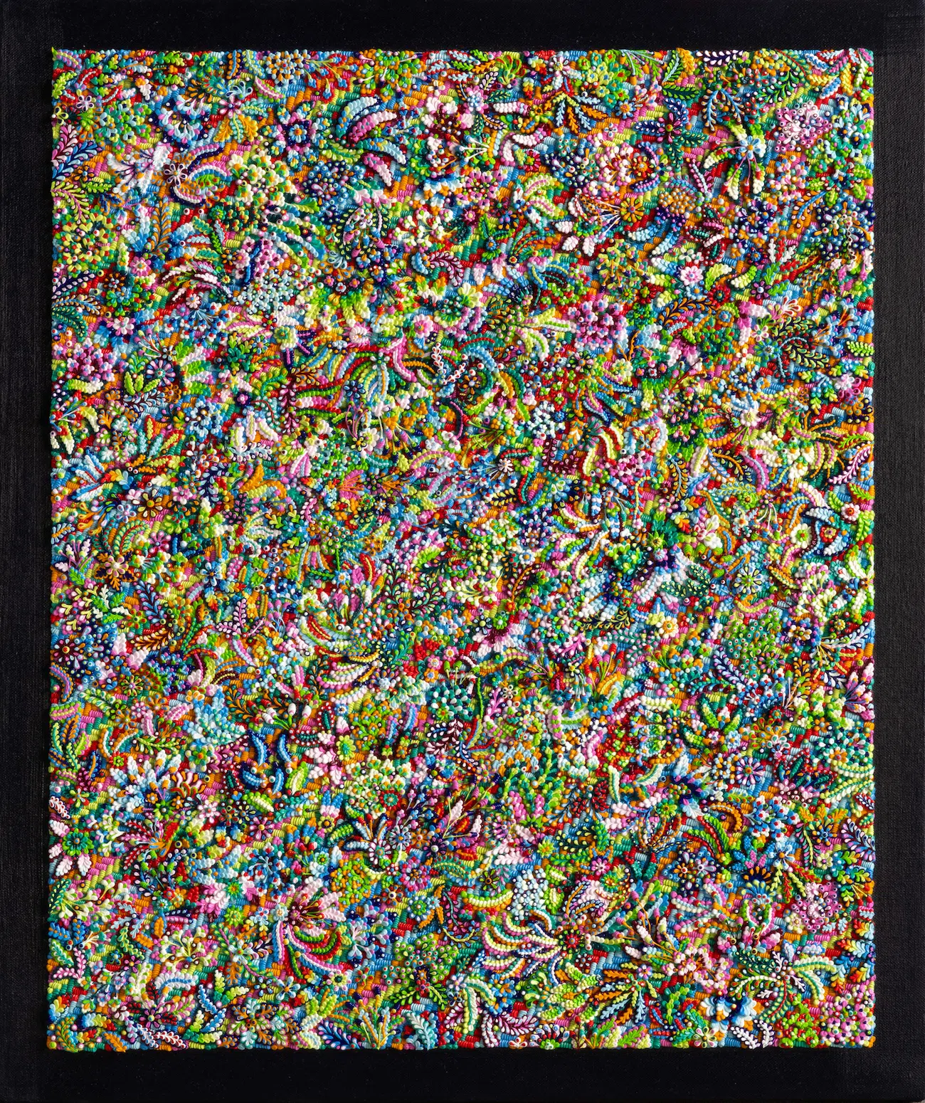 Antonio Santín Ornamental Rug Paintings at Marc Straus Gallery in New York.