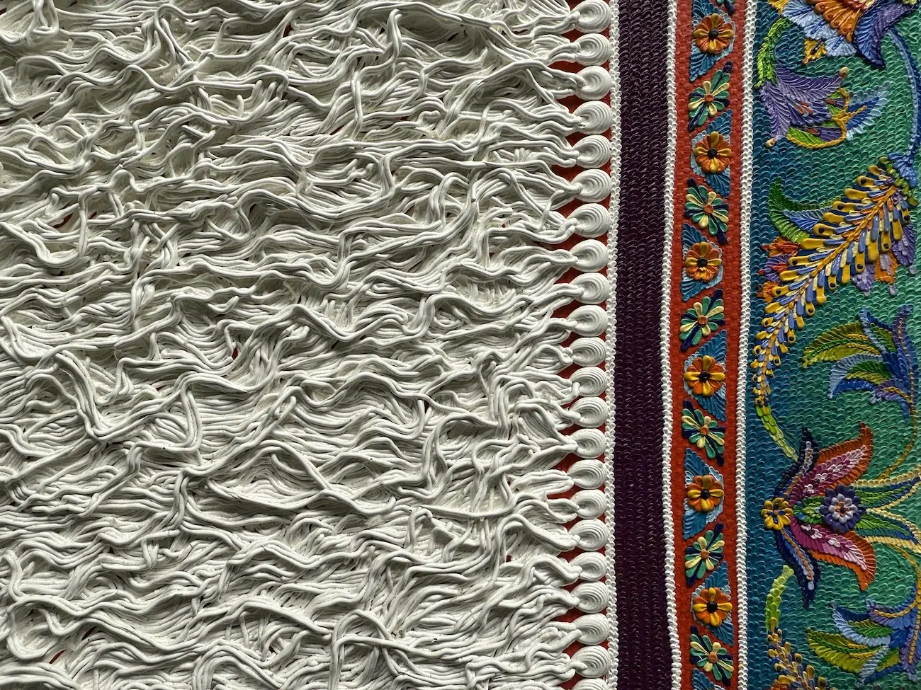 Ornamental rug paintings by Antonio Santin
