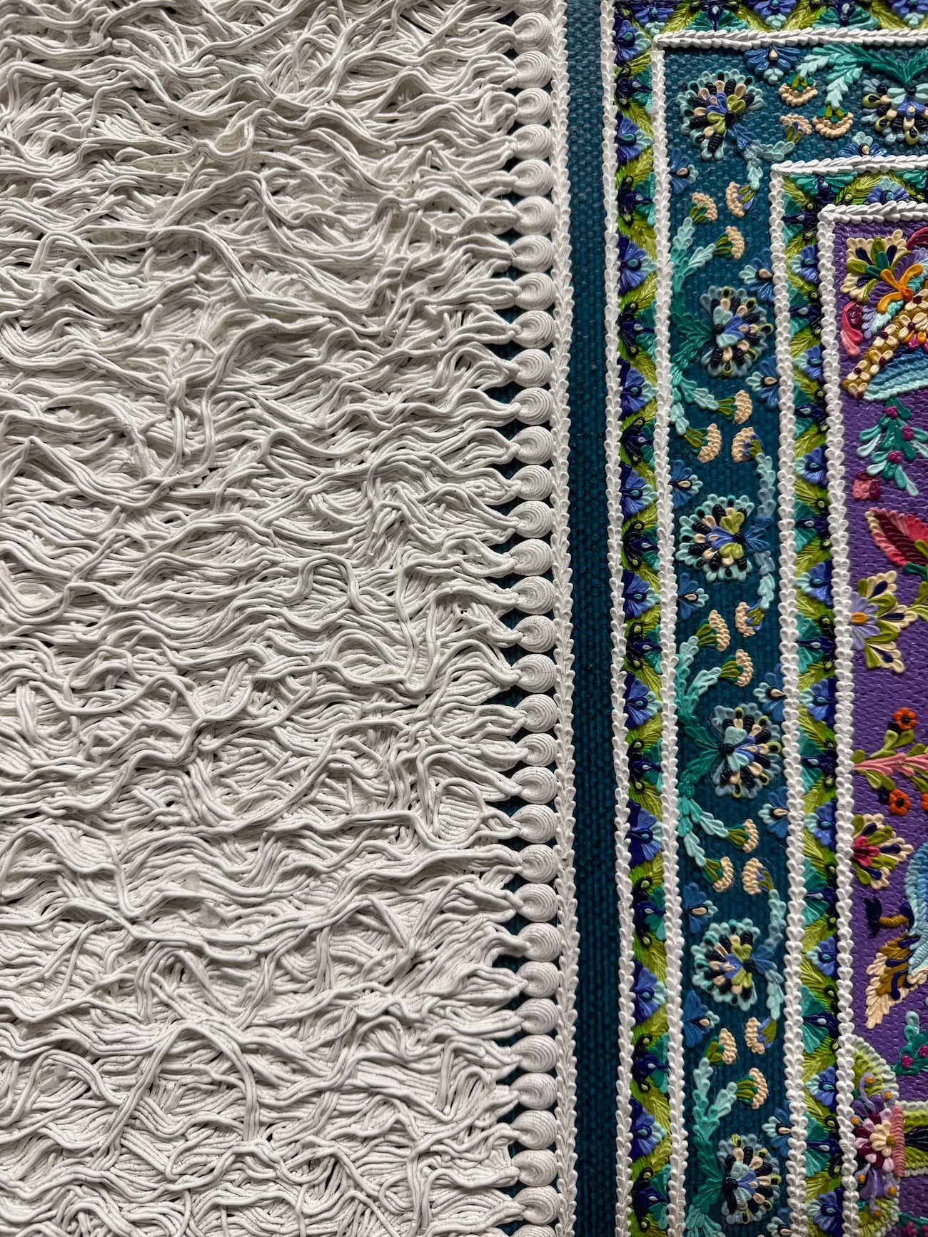 Ornamental rug paintings by Antonio Santin