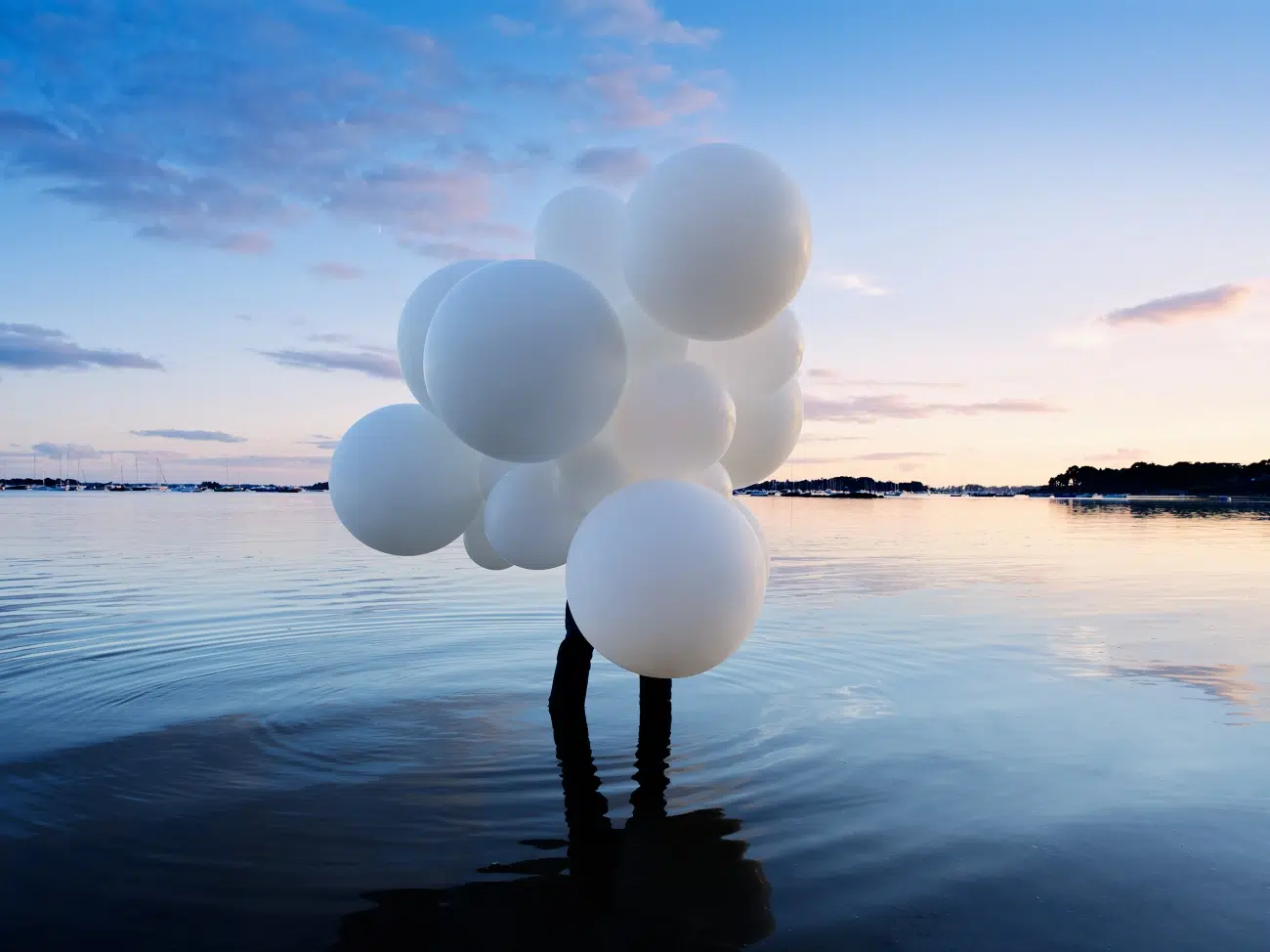 Weightlessness by Charles Pétillon at Danysz Gallery in Paris