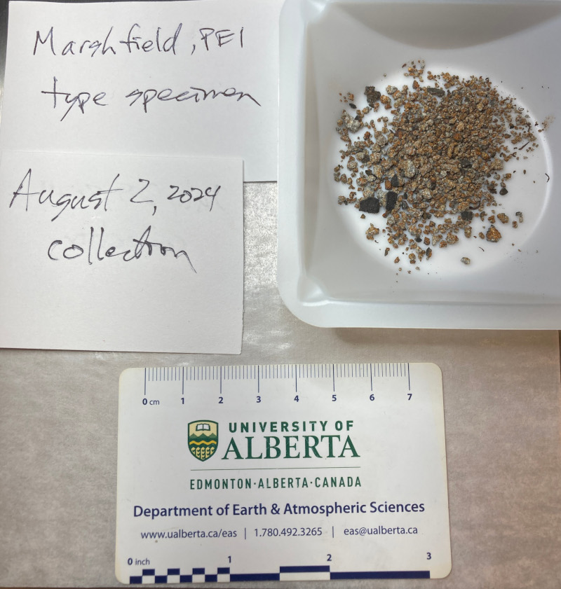fragments of meteorite debris in dishes